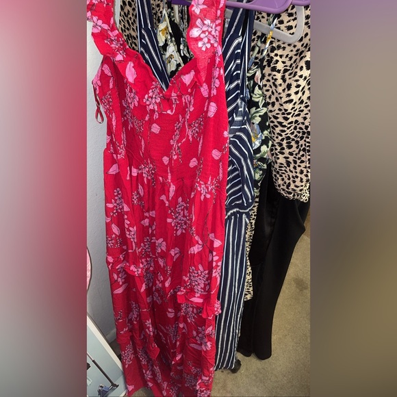 Express red & pink maxi dress - Picture 3 of 4